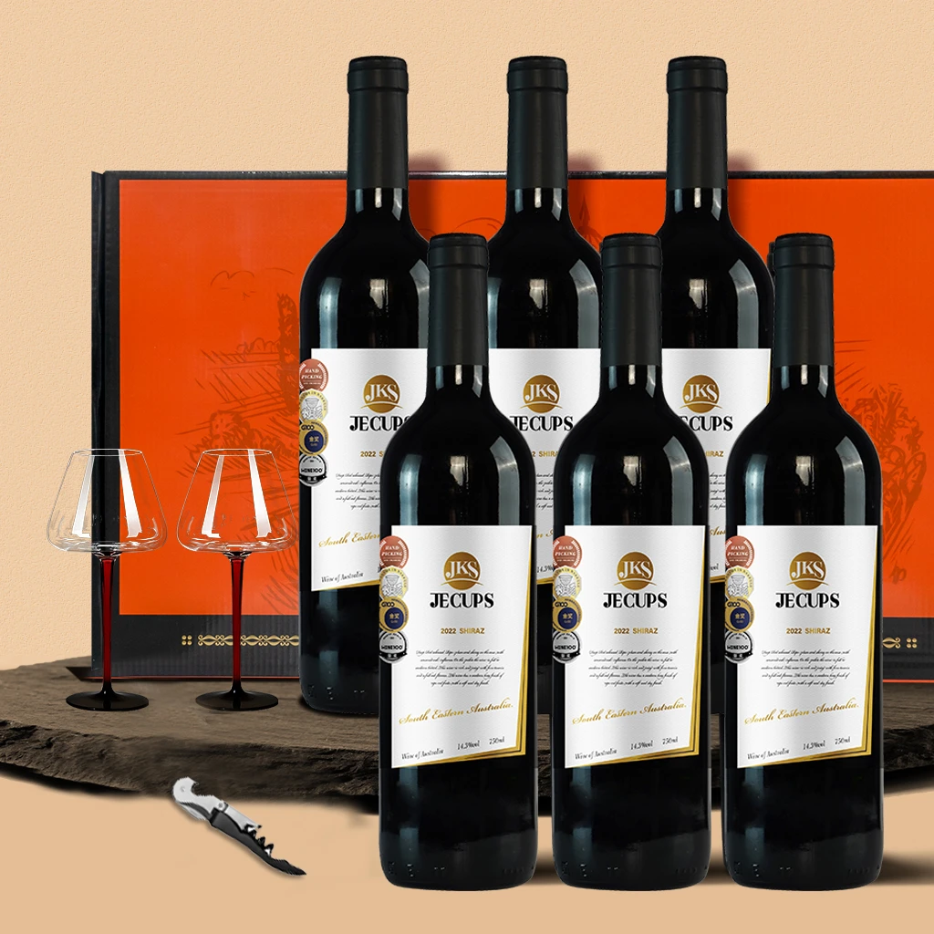 【澳大利亚原瓶进口】吉卡斯特酿西拉干红葡萄酒750ML*6