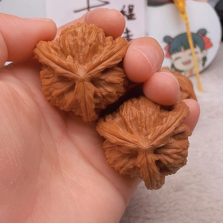 吊坠文玩核桃沉**金三棱