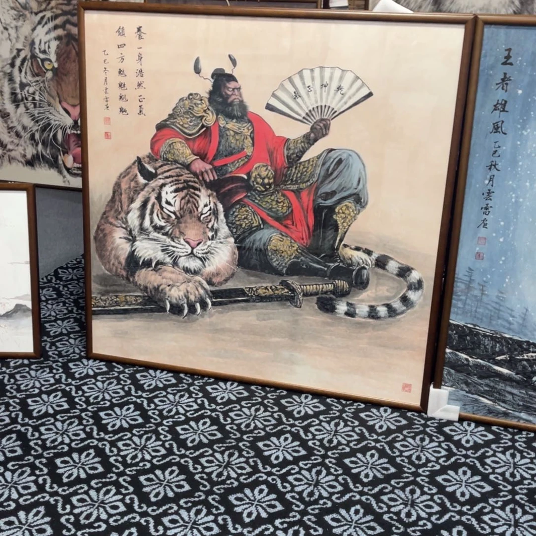 纵***海国画手绘国画钟馗