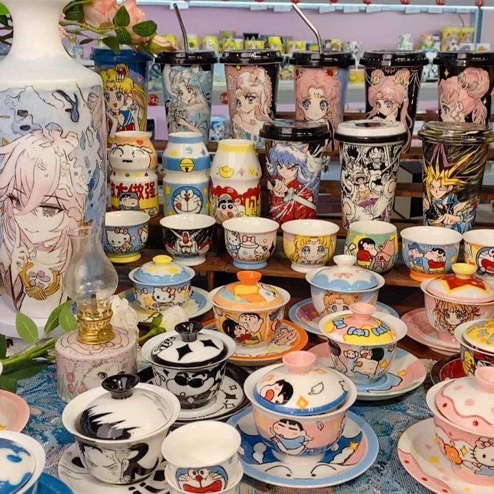 高温釉下彩纯手工手绘