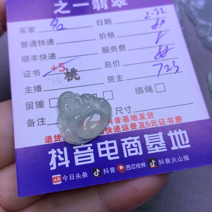 翡翠颈饰未镶嵌名*菜