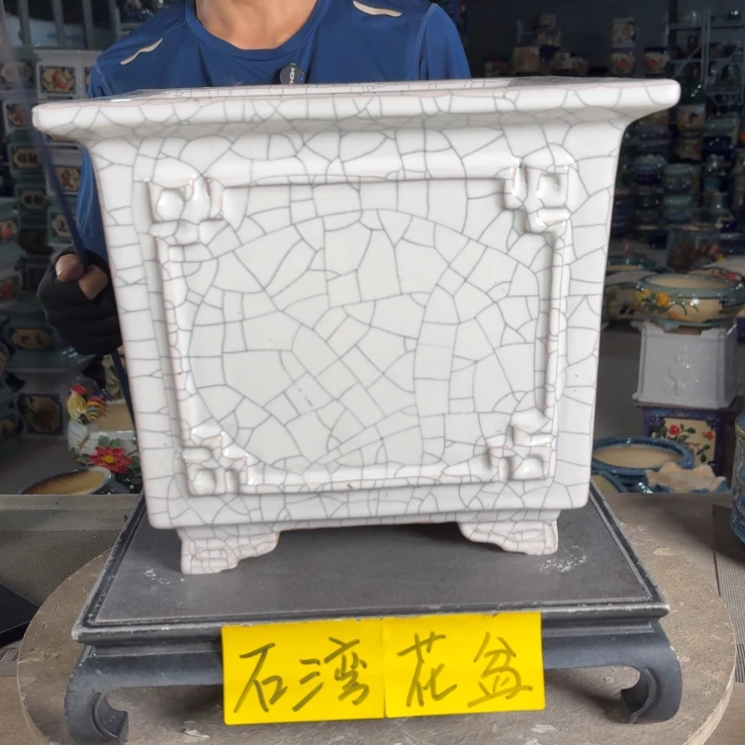 一风堂石湾花盆 内24*22缩釉缝隙