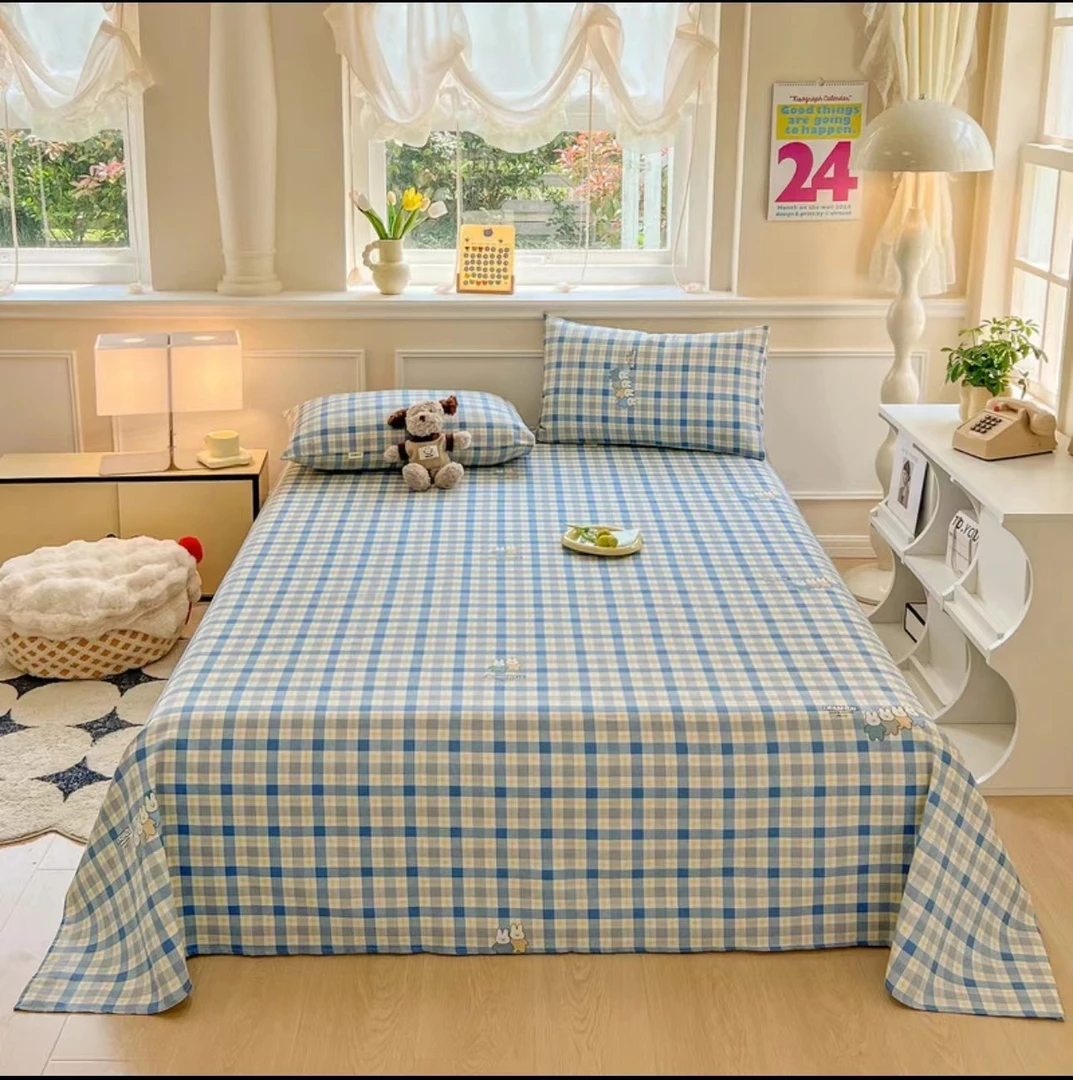 打板样品床单【方格兔】2m*2.3m（±5cm）