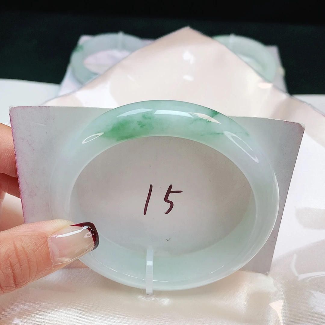 翡翠未镶嵌手镯 正圈59