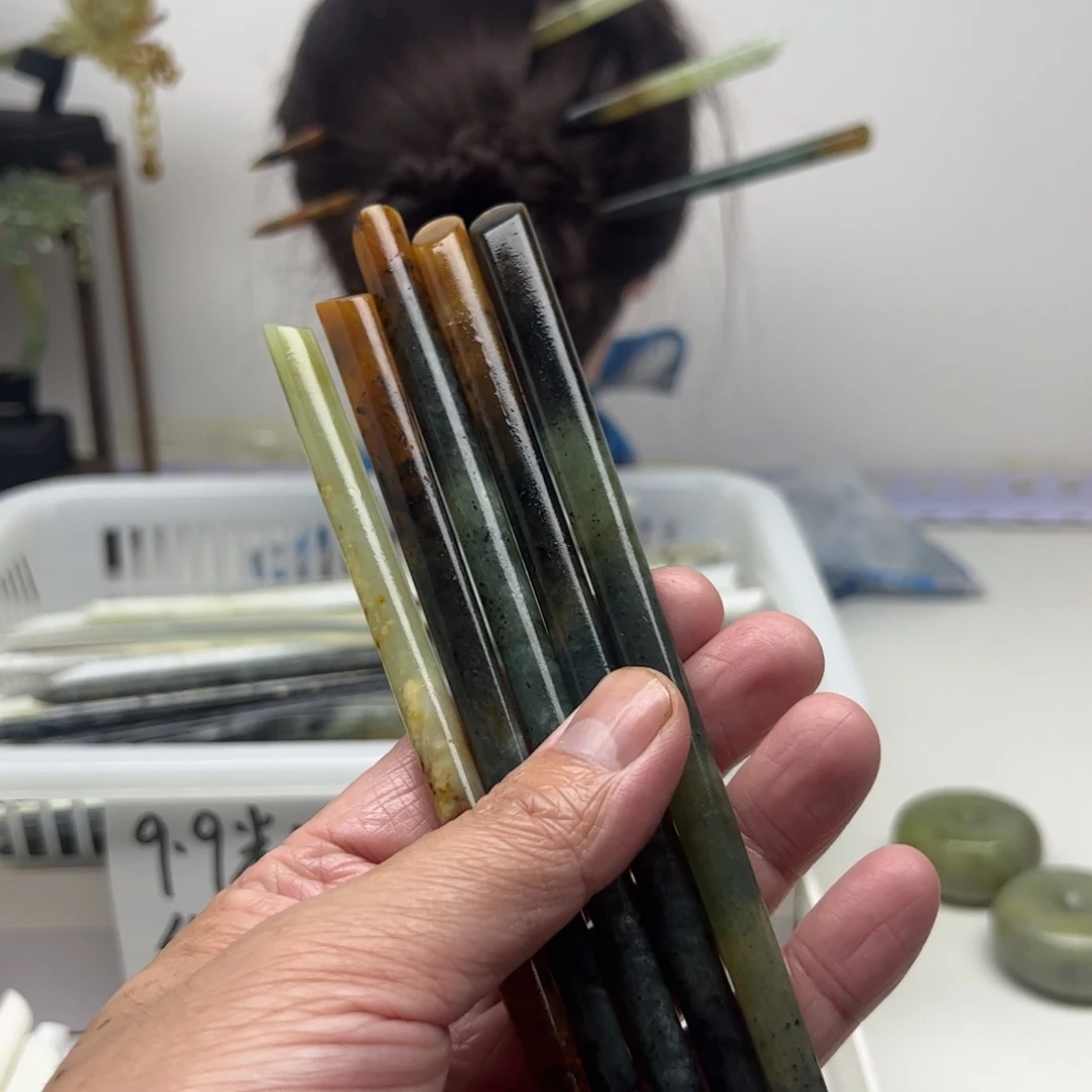 未镶嵌岫玉福利发簪✨****✨