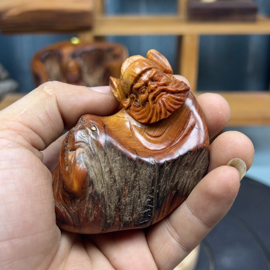 木有**去崖柏木摆件手把件