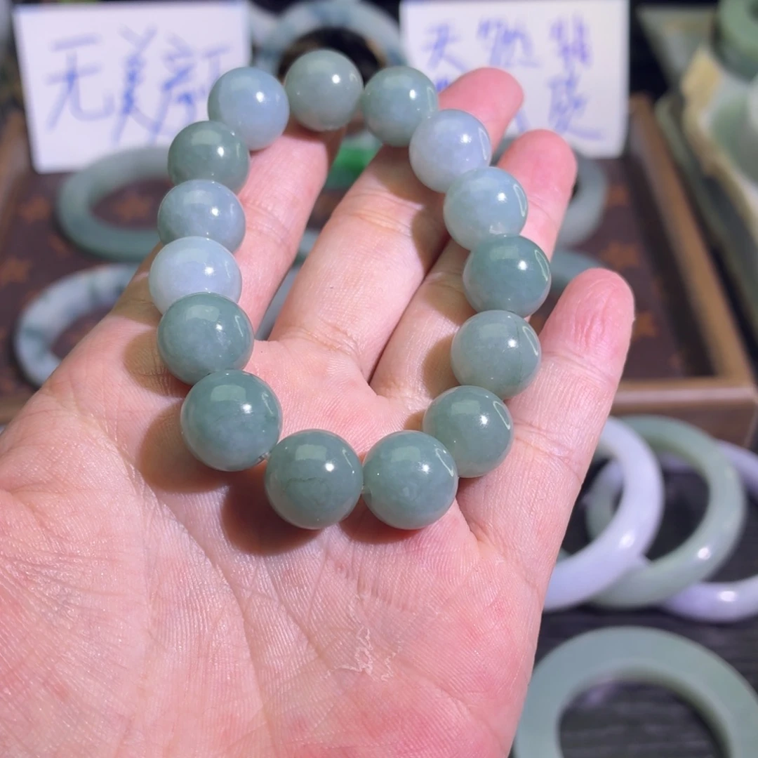 定制翡翠未镶嵌天然纹理随机，追求完美者慎拍