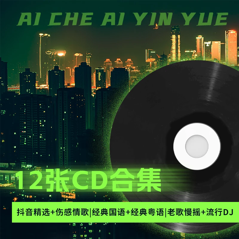 无损wav 经典歌曲 抖音精选 伤感 粤语 慢摇 DJ 共12碟套装