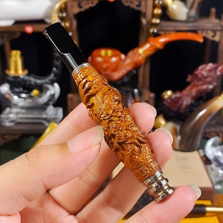 高端定制金丝楠烟嘴