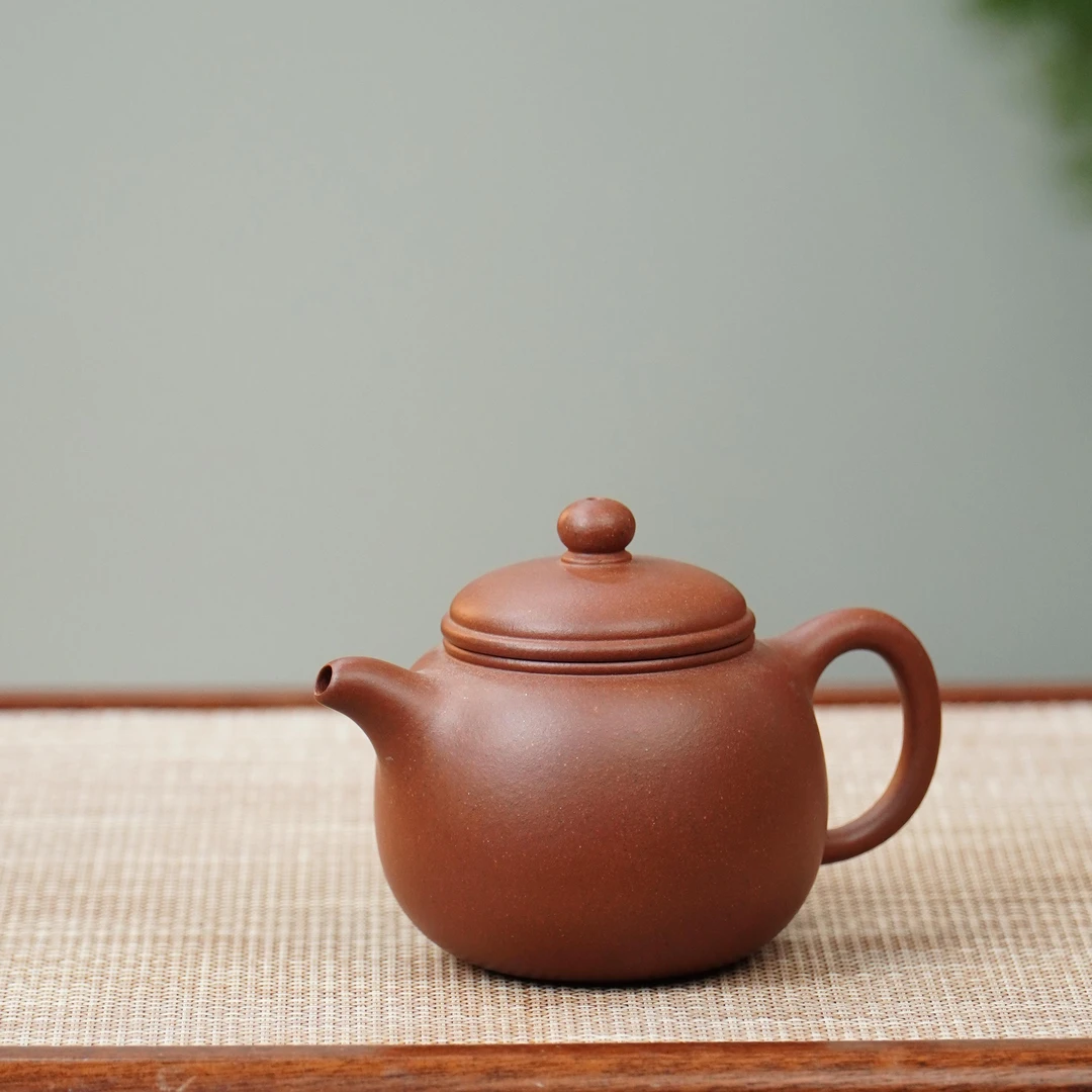 一壶堂甄选 ·匏尊壶 老紫泥 130CC 宜兴 手工 紫砂壶