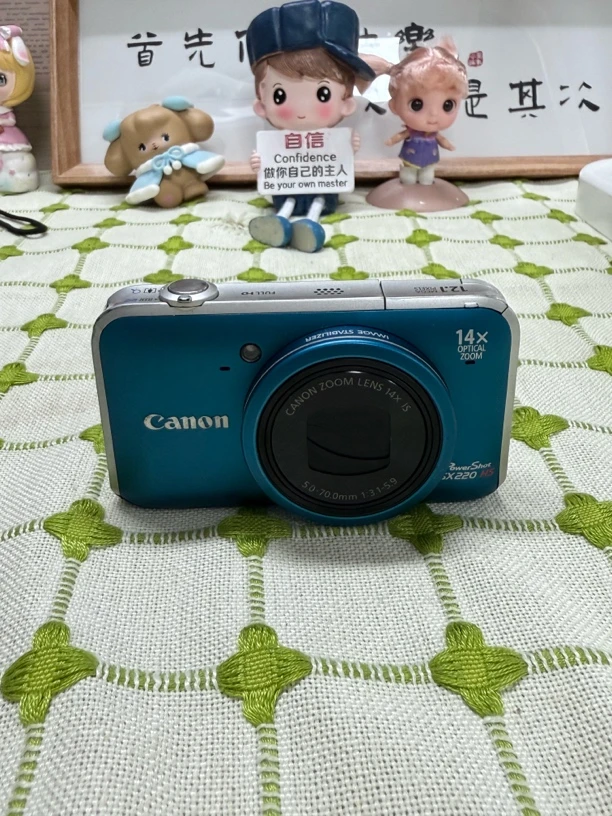 9新 Canon/佳能 Sx220蓝色学生复古神器便携式14倍变焦数码相机