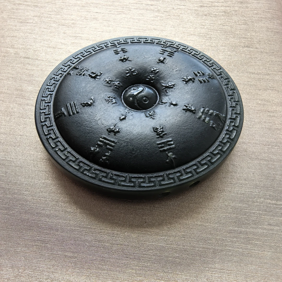 和田玉四大神兽太极八卦双面玉佩颈饰