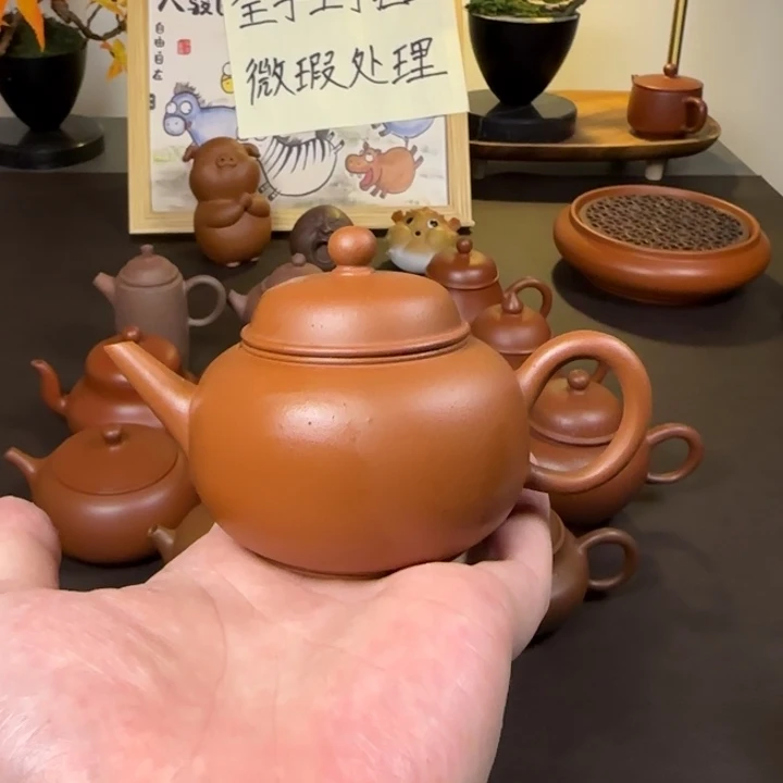 茶壶紫砂120cc微瑕水平