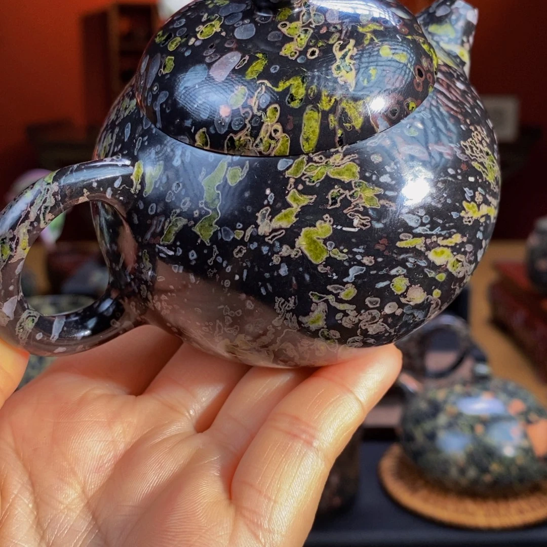 梅花玉精美梅花文旦壶