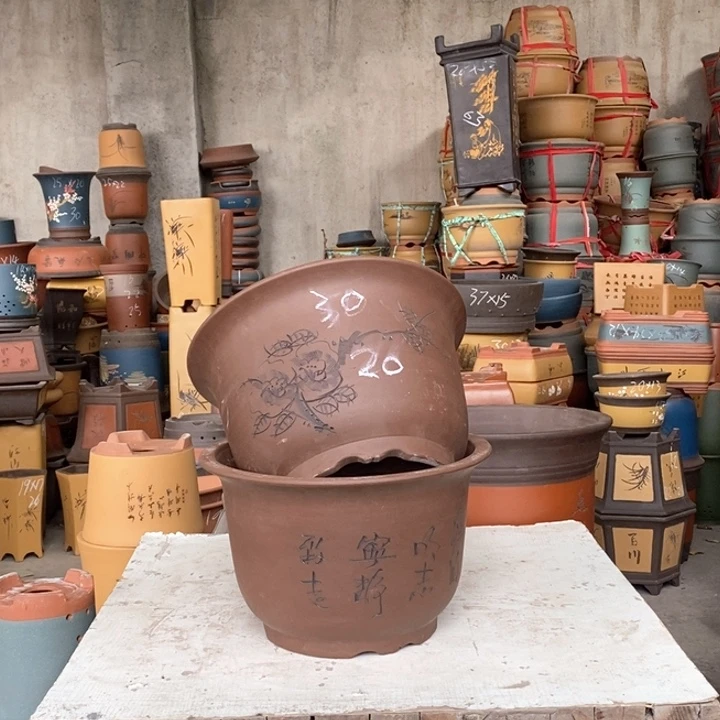 紫砂花盆紫砂花盆