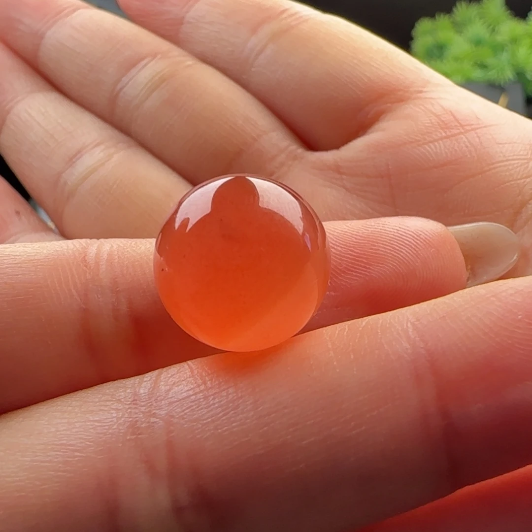 南红玛瑙未镶嵌圆珠14.4
