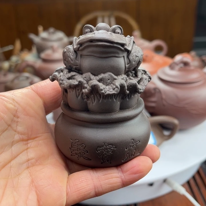 茶壶紫砂紫砂花茶