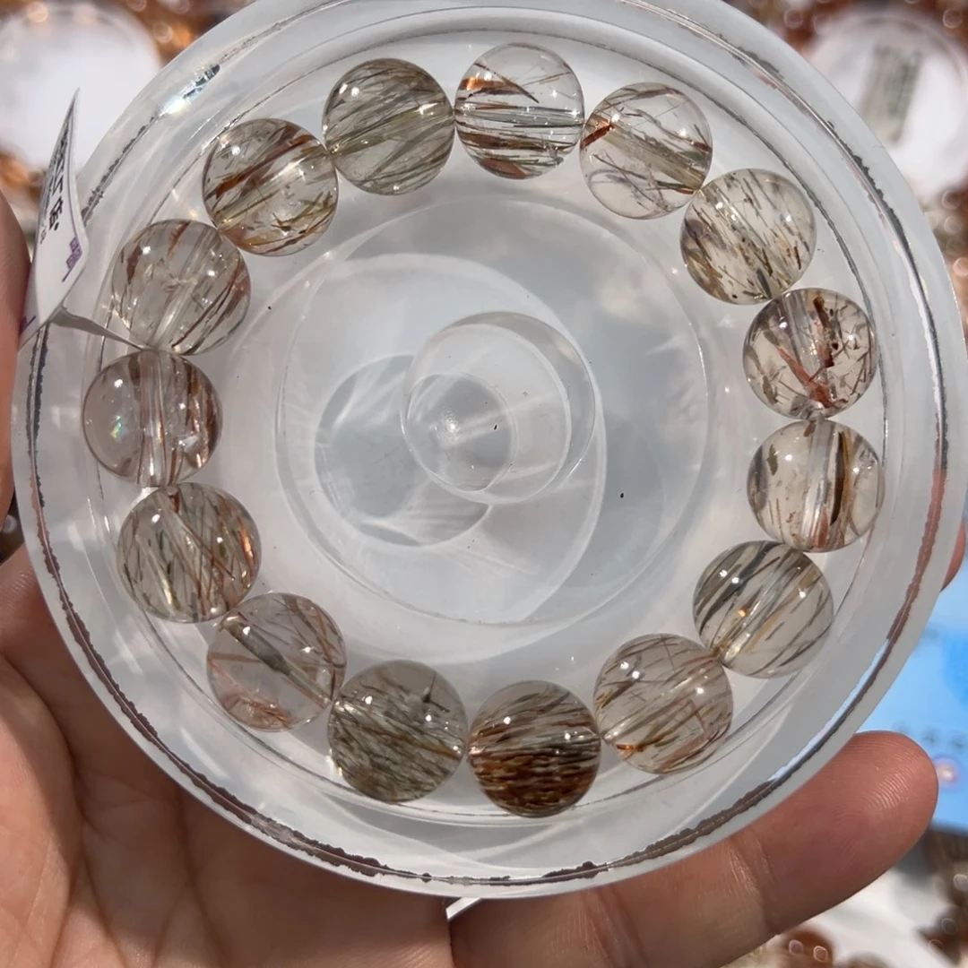 A***@水晶手串未镶嵌黑金超七14