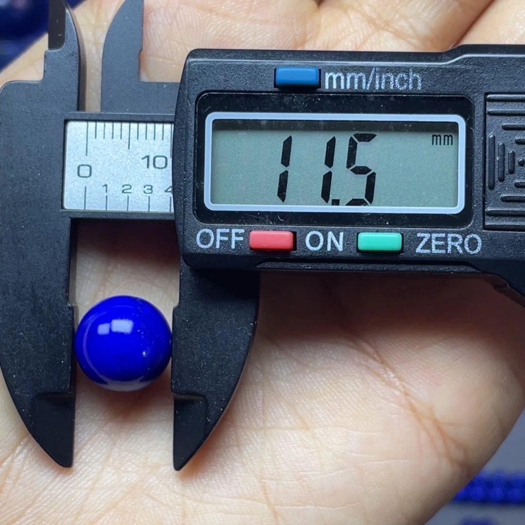 青金石未镶嵌11mm单珠配饰