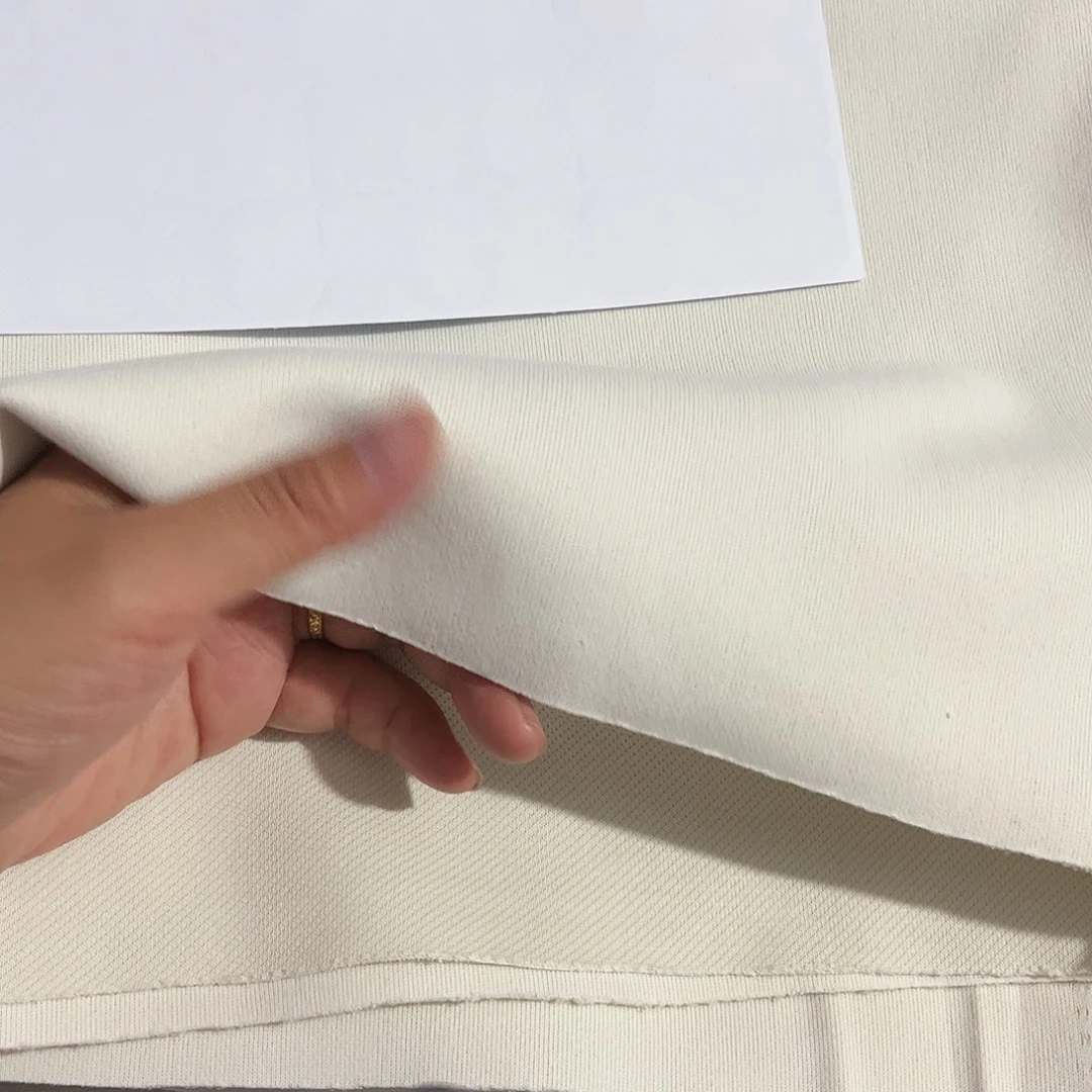 米白色华棉加衬 1.8×2米长带螺纹