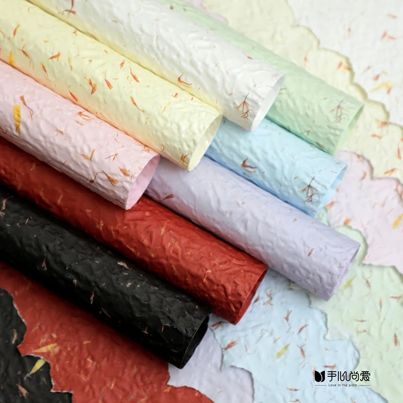 【绿萝】手撕花瓣纸鲜花花束包装纸花束包花手工diy材料花艺资材