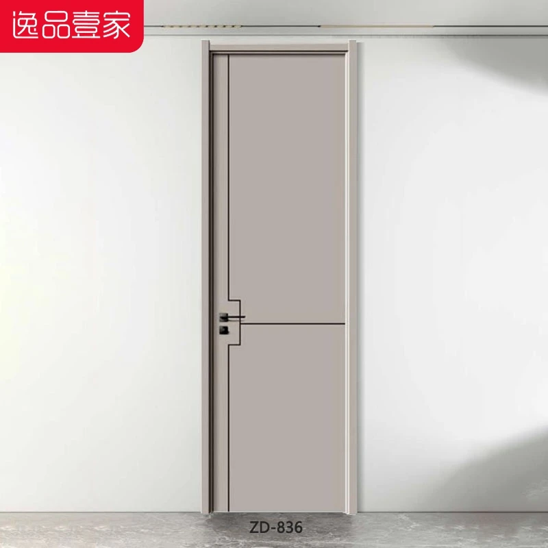 逸品壹家三维静音实木多层烤漆门全木门室内房间卧室门套装门