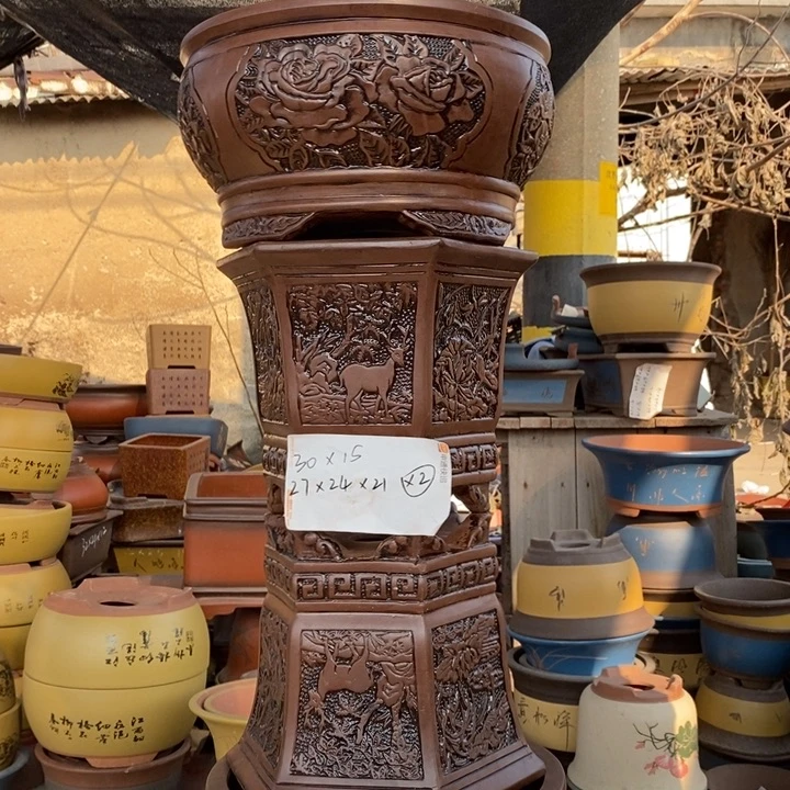 紫砂花盆紫砂特价包邮新款