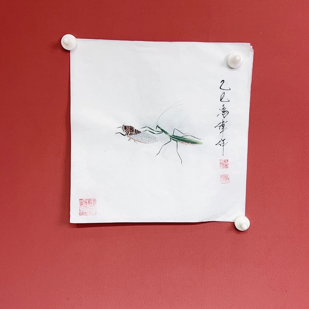 国画冯伟老师亲笔手绘国画作品慧