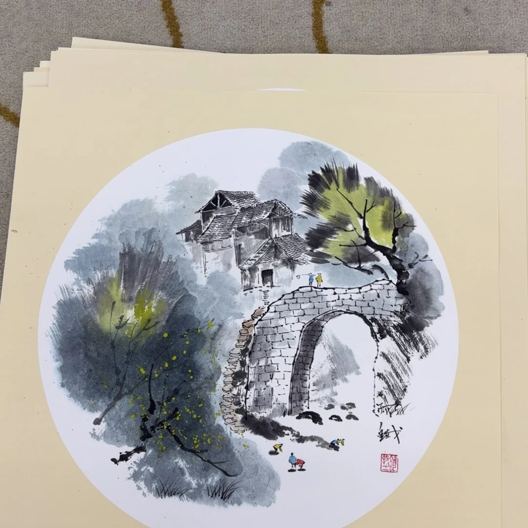 国画阿铁斗方李欣主播