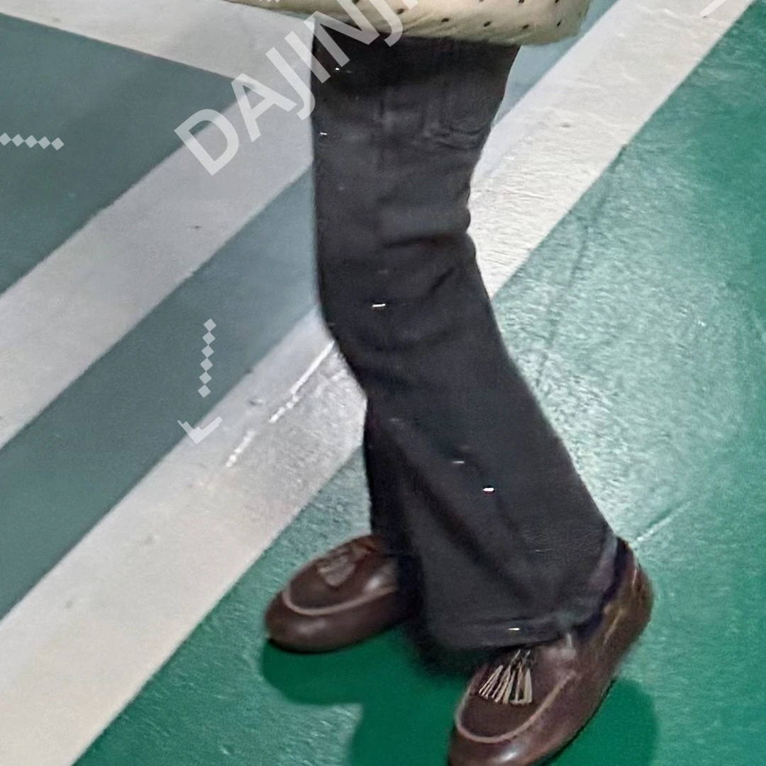 大金定制童装新款辣妹保暖一体绒爆闪软牛仔微喇裤简约时髦潮裤