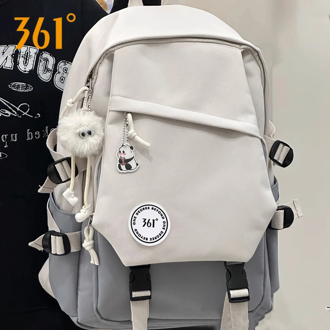 361°双肩包女款大容量高颜值百搭学生书包男轻便减压时尚潮流背包