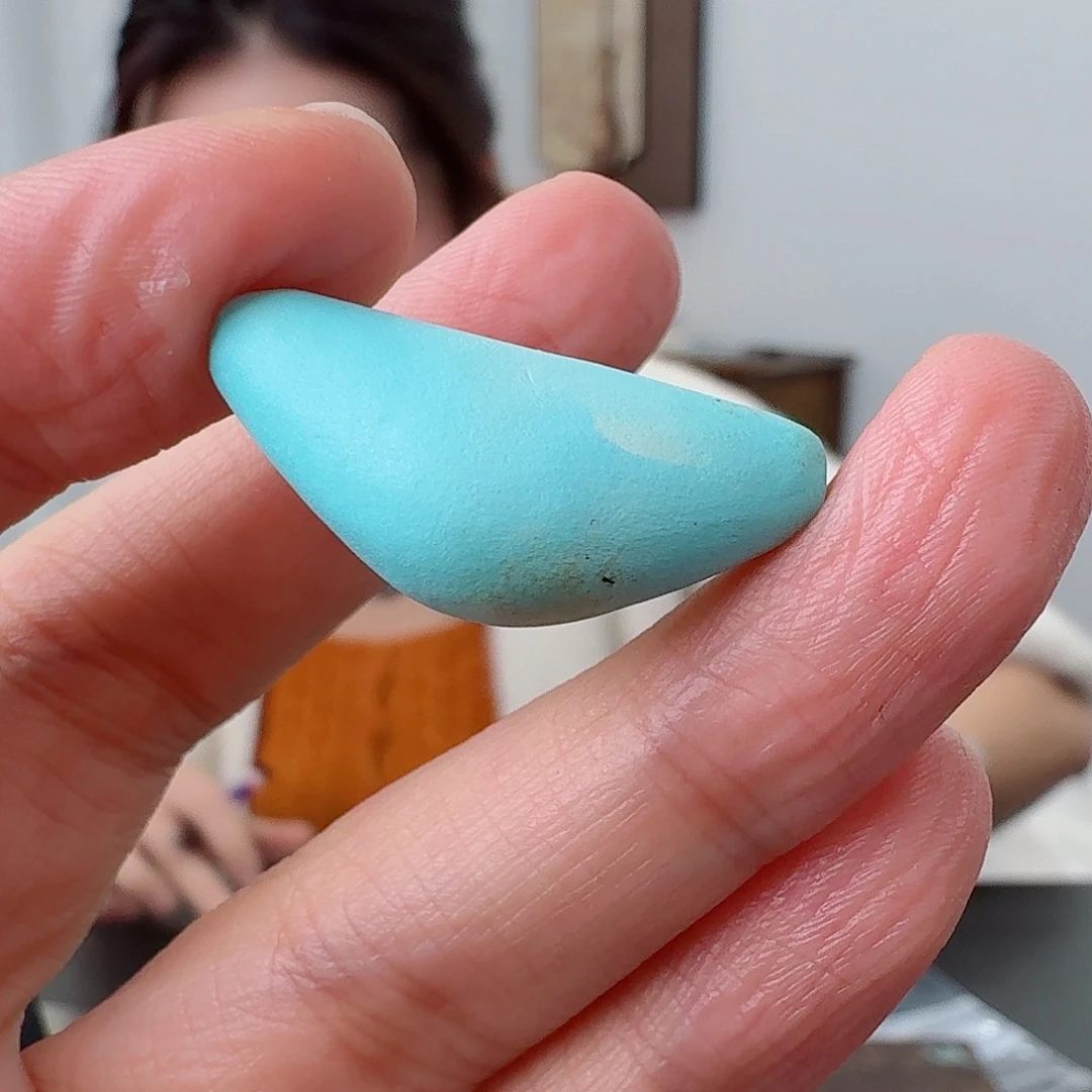 B***l绿松石未镶嵌珠宝奇石