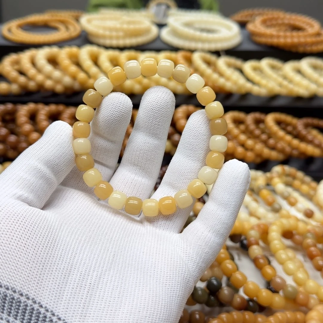 手串菩提根/象牙果8×9 5年 鬼工