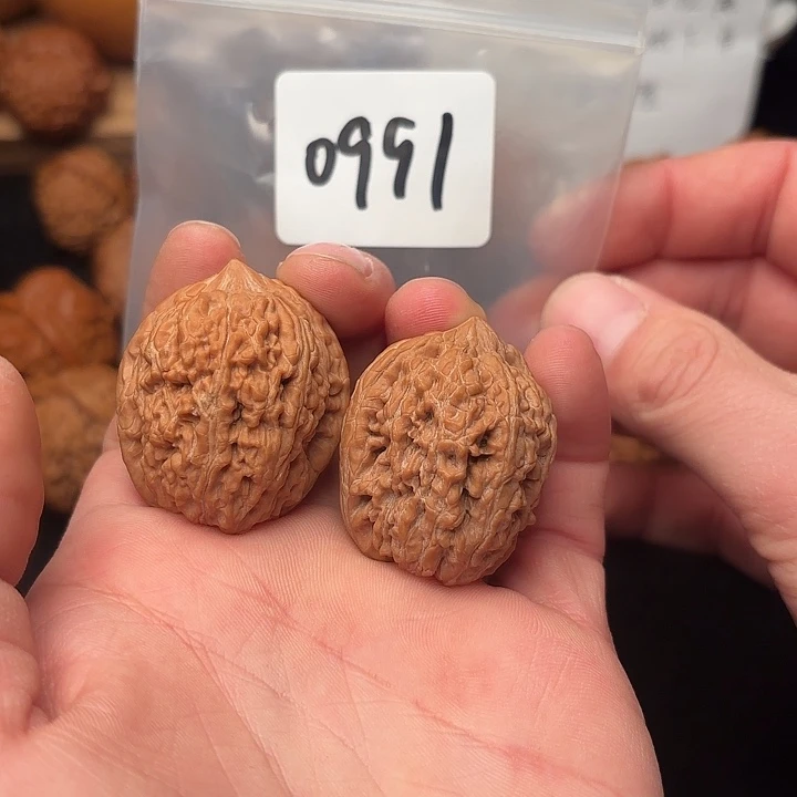 文玩核桃把件34 尺大蒜头     0991