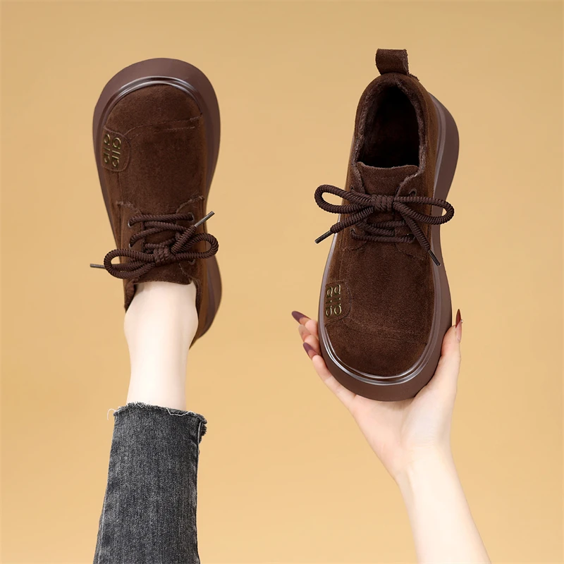 圆头平底勃肯鞋女2025秋冬新款软底轻便学院风时尚高级百搭显脚小