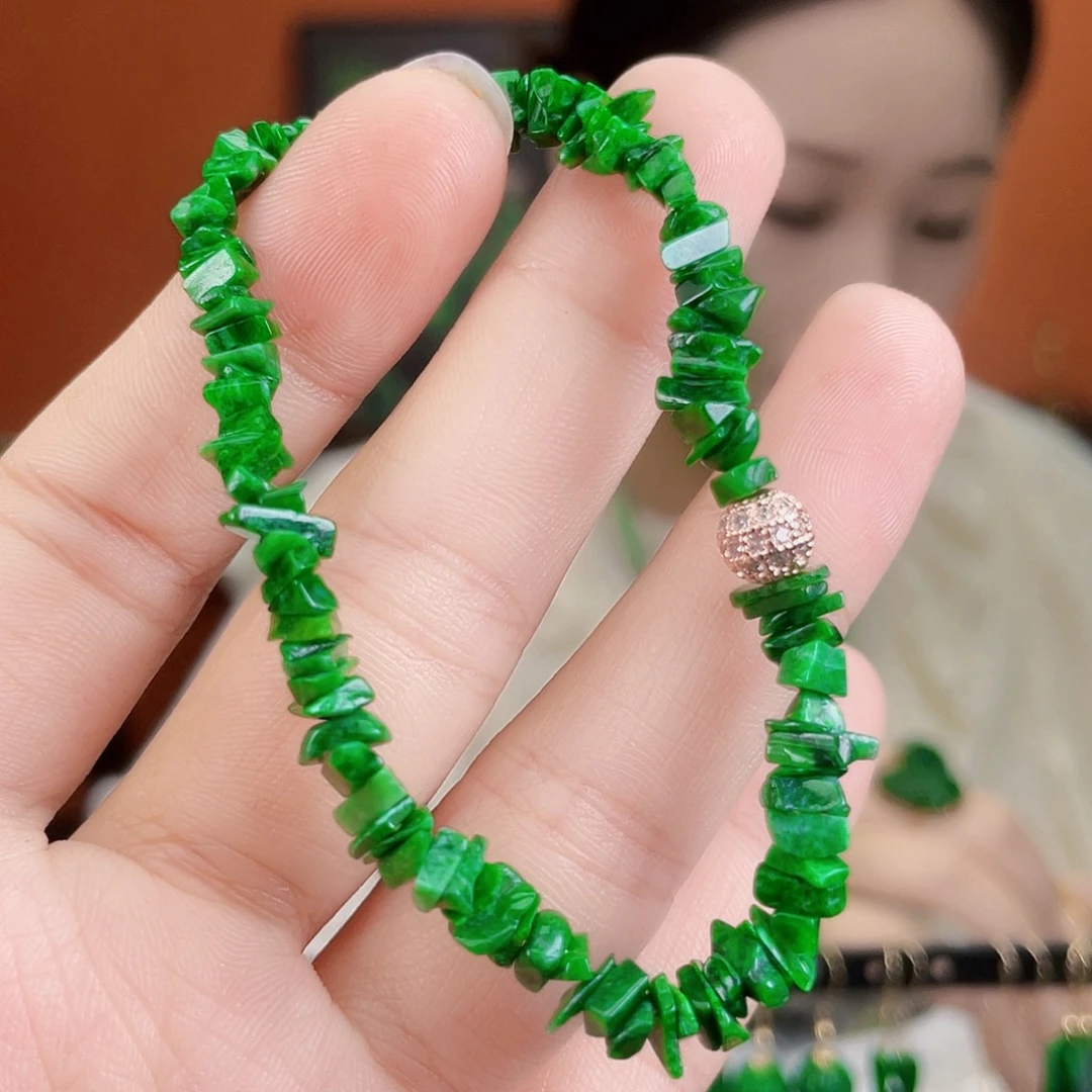 翡翠未镶嵌耳饰饰品