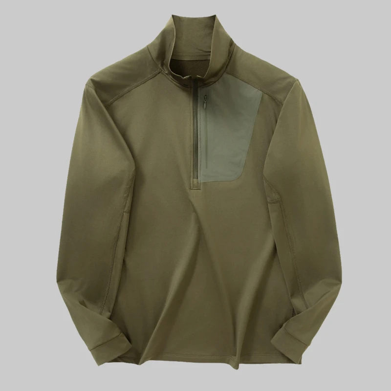 男士休闲7517薄绒长T