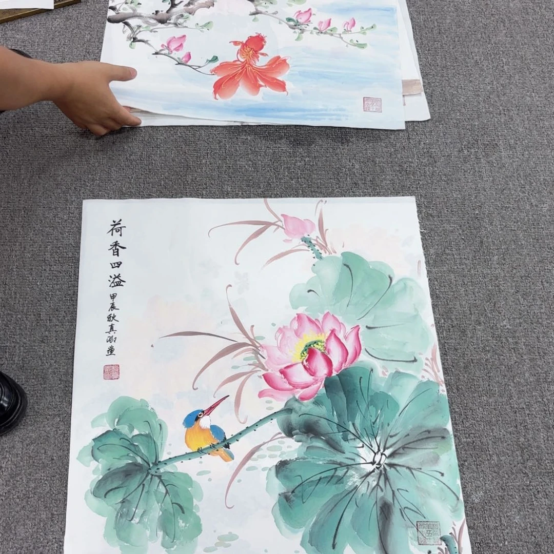 国画国画作品多次
