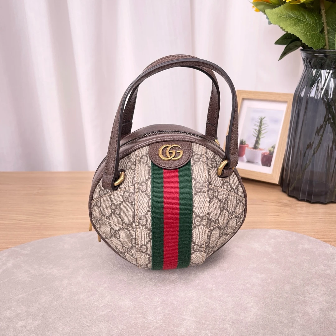 95新 GUCCI/古驰 【九筒奢品】球形包/单肩包/5178