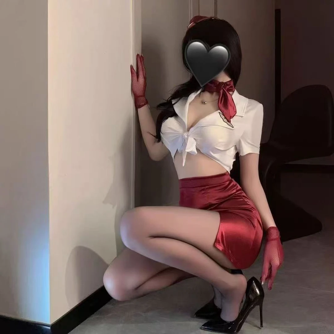 【甜欲】性感空姐套装纯欲女警制服诱惑小胸睡衣