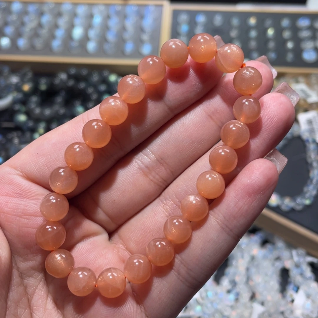 手链未镶嵌长石橙月光手链8.5mm