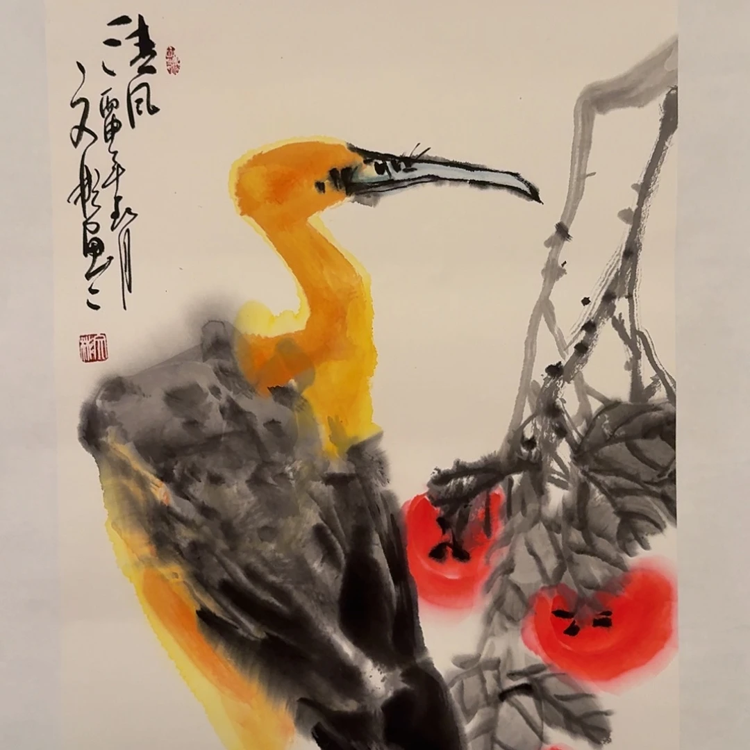 国画溥老师作品画作