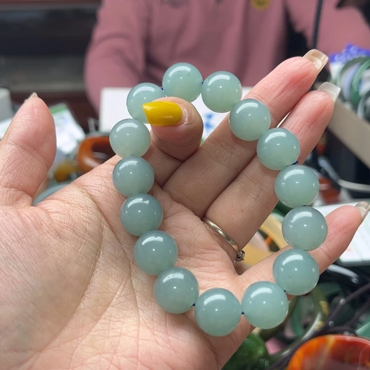 未镶嵌蛇纹石玉手链