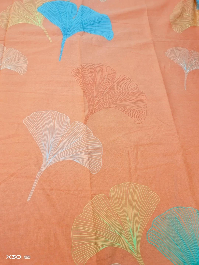 （042）【特价福利】加厚斜纹棉床单2.45*2.45米（+－5公分）叶羽-桔