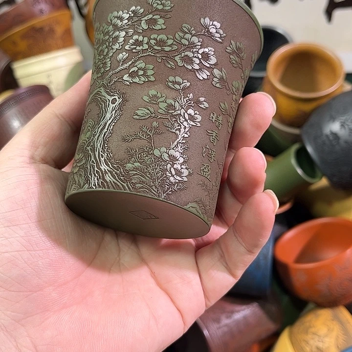 茶杯紫砂全手工紫砂主人杯