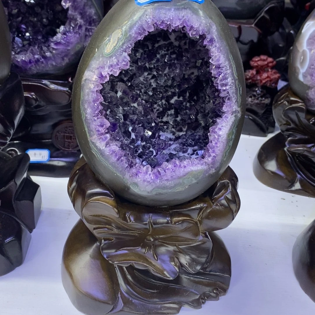 恐龙蛋未镶嵌紫晶小潘