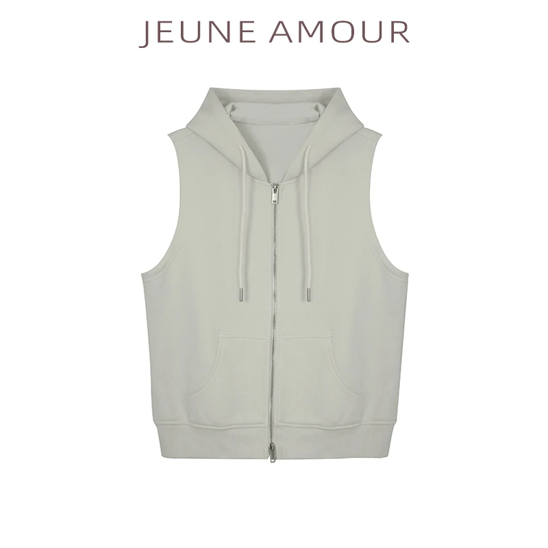 JEUNE AMOUR 带帽马甲