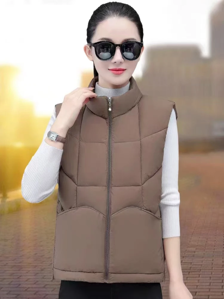 秋冬新款立领马甲显瘦百搭