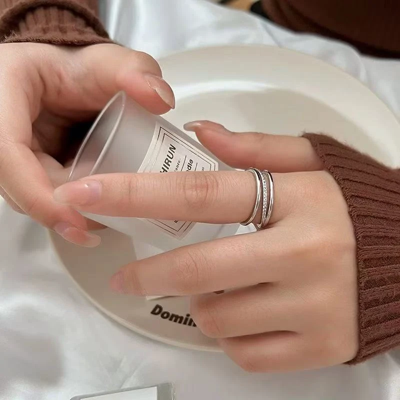 925银戒指 925日式轻奢小众设计精致冷淡风高级简约ins潮女戒指