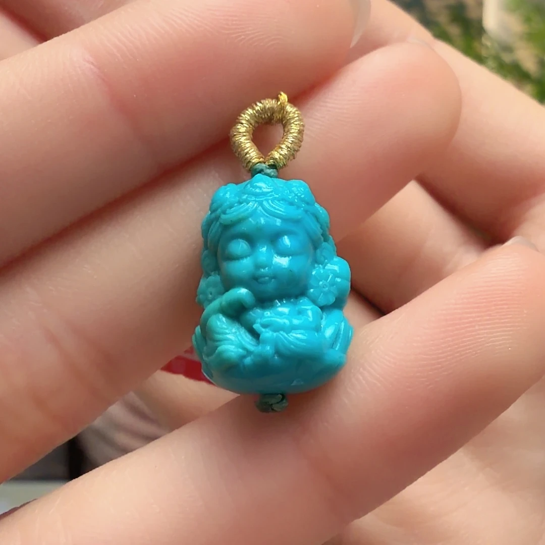 绿松石未镶嵌颈饰